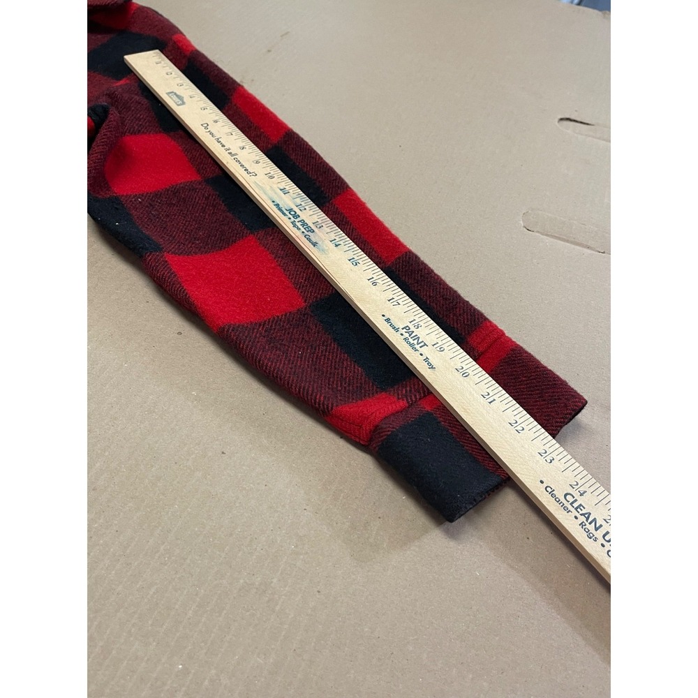 VTG Woolrich Men's 40 Woolen Mills Plaid Buffalo Mackinaw Full Zip Jacket 1950's - Picture 9 of 12